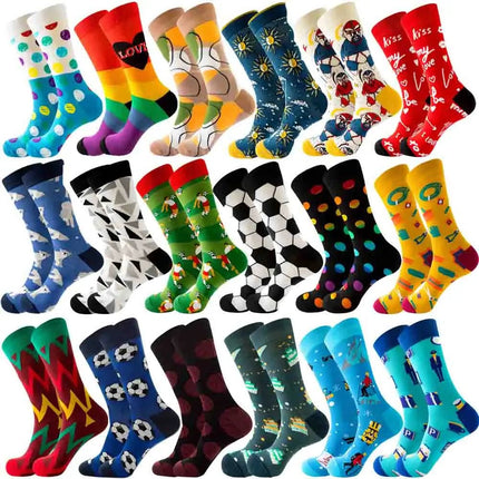 Socks Men Starry Night Van Gogh Retro Mid-Tube Socks - Socks - Smile Socks - Mad Fly Essentials