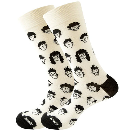 Socks Men Starry Night Van Gogh Retro Mid-Tube Socks - Socks - Smile Socks - Mad Fly Essentials
