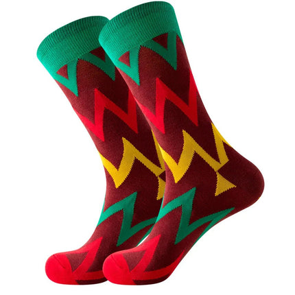 Socks Men Starry Night Van Gogh Retro Mid-Tube Socks - Socks - Smile Socks - Mad Fly Essentials