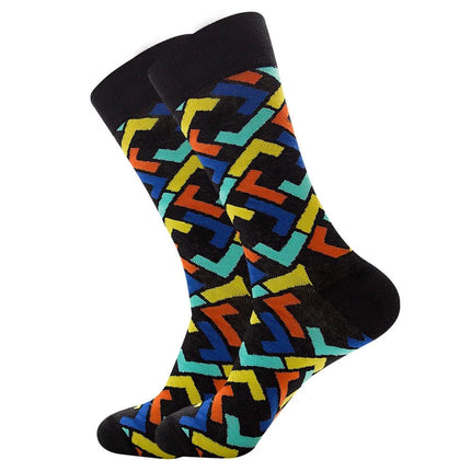 Socks Men Starry Night Van Gogh Retro Mid-Tube Socks - Socks - Smile Socks - Mad Fly Essentials