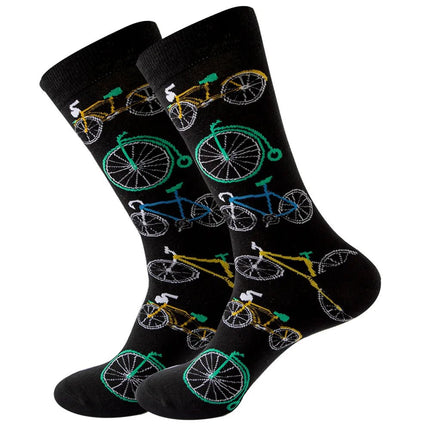 Socks Men Starry Night Van Gogh Retro Mid-Tube Socks - Socks - Smile Socks - Mad Fly Essentials