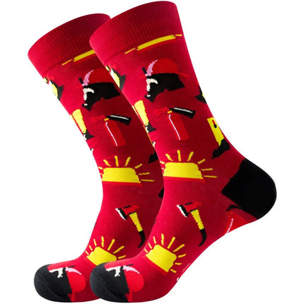 Socks Men Starry Night Van Gogh Retro Mid-Tube Socks - Socks - Smile Socks - Mad Fly Essentials