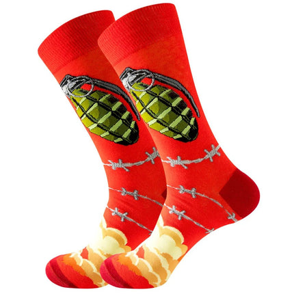 Socks Men Starry Night Van Gogh Retro Mid-Tube Socks - Socks - Smile Socks - Mad Fly Essentials