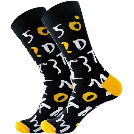 Socks Men Starry Night Van Gogh Retro Mid-Tube Socks - Socks - Smile Socks - Mad Fly Essentials