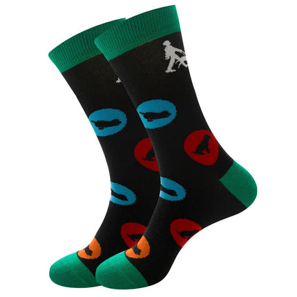 Socks Men Starry Night Van Gogh Retro Mid-Tube Socks - Socks - Smile Socks - Mad Fly Essentials