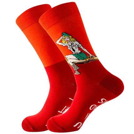 Socks Men Starry Night Van Gogh Retro Mid-Tube Socks - Socks - Smile Socks - Mad Fly Essentials