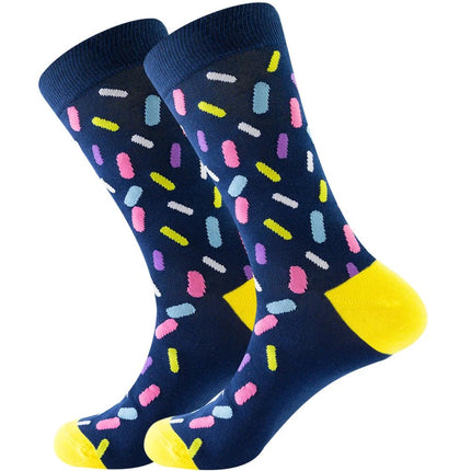 Socks Men Starry Night Van Gogh Retro Mid-Tube Socks - Socks - Smile Socks - Mad Fly Essentials