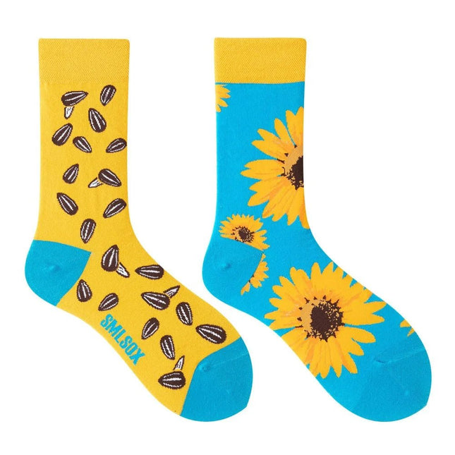 Socks Men Vintage Color Pattern Happy Mid Tube Socks - Socks - GOKU - Mad Fly Essentials
