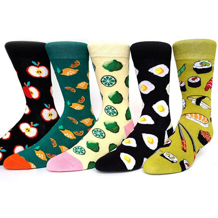 Socks Women Cute Cartoon 4pair Fashion Long Footwear - Socks - Vogul - Mad Fly Essentials