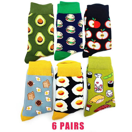 Socks Women Cute Cartoon 4pair Fashion Long Footwear - Socks - Vogul - Mad Fly Essentials