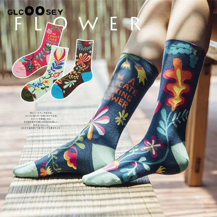 Socks Women Cute Cartoon 4pair Fashion Long Footwear - Socks - Vogul - Mad Fly Essentials