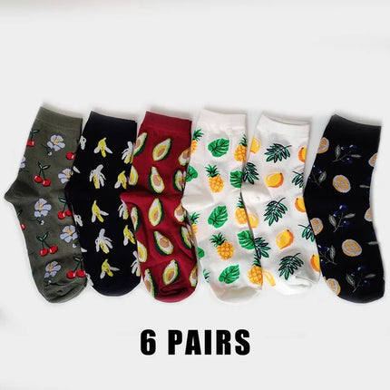 Socks Women Cute Cartoon 4pair Fashion Long Footwear - Socks - Vogul - Mad Fly Essentials