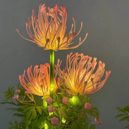 Solar 2pc 3Heads Luminous Flower LED Garden Light - Mad Fly Essentials