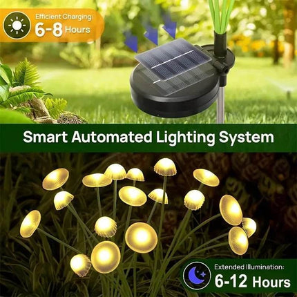 Solar 6LEDS Jellyfish Mushroom Lights - Mad Fly Essentials