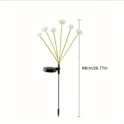 Solar 6LEDS Jellyfish Mushroom Lights - Mad Fly Essentials