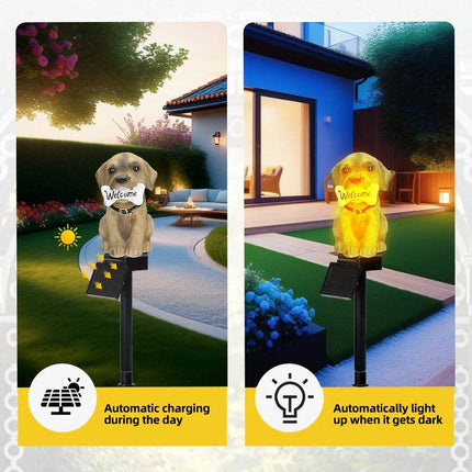Solar Dog Owl Garden Lawn Lamp LED Landscape Light - LED Landscape Light - Kaigelin - Mad Fly Essentials