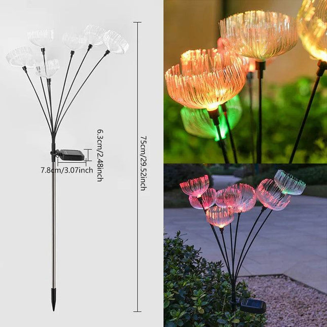 Solar Fiber Jellyfish Outdoor LED Garden Light - LED Garden Light - Brangdy - Mad Fly Essentials