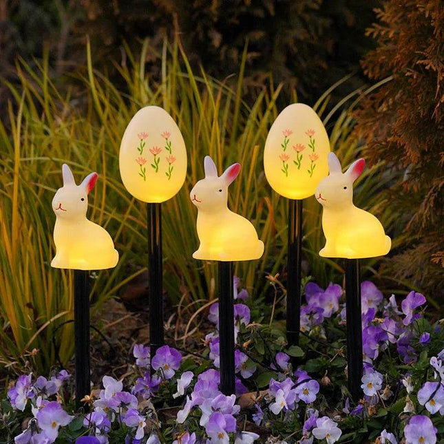 Solar 5pk Bunny Lamp LED Garden Light - LED Garden Light - ZODOLAMP - Mad Fly Essentials