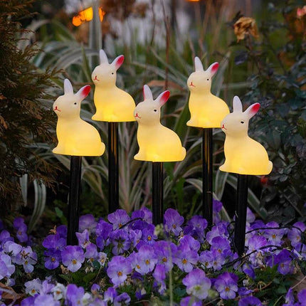 Solar 5pk Bunny Lamp LED Garden Light - LED Garden Light - ZODOLAMP - Mad Fly Essentials