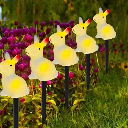 Solar 5pk Bunny Lamp LED Garden Light - Mad Fly Essentials