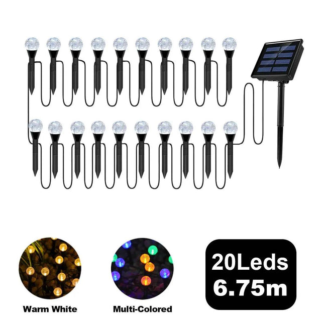 Solar Bubble Ball Lawn LED Garden Light - LED Garden Light - Wandering Tribe - Mad Fly Essentials