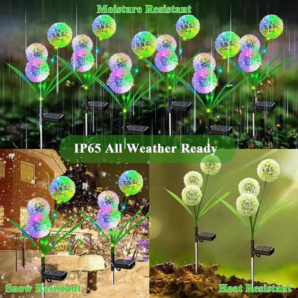 Solar LED Dandelion Multicolor Garden Decor - Garden Decor - ALMGD - Mad Fly Essentials