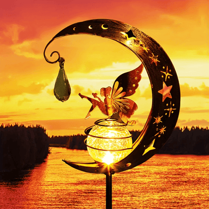 Solar Moon - Shaped LED Garden Light - LED Garden Light - Solar Time - Mad Fly Essentials