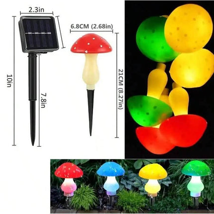 Solar Mushroom String Outdoor LED Landscape Light - LED Landscape Light - Warm like home - Mad Fly Essentials