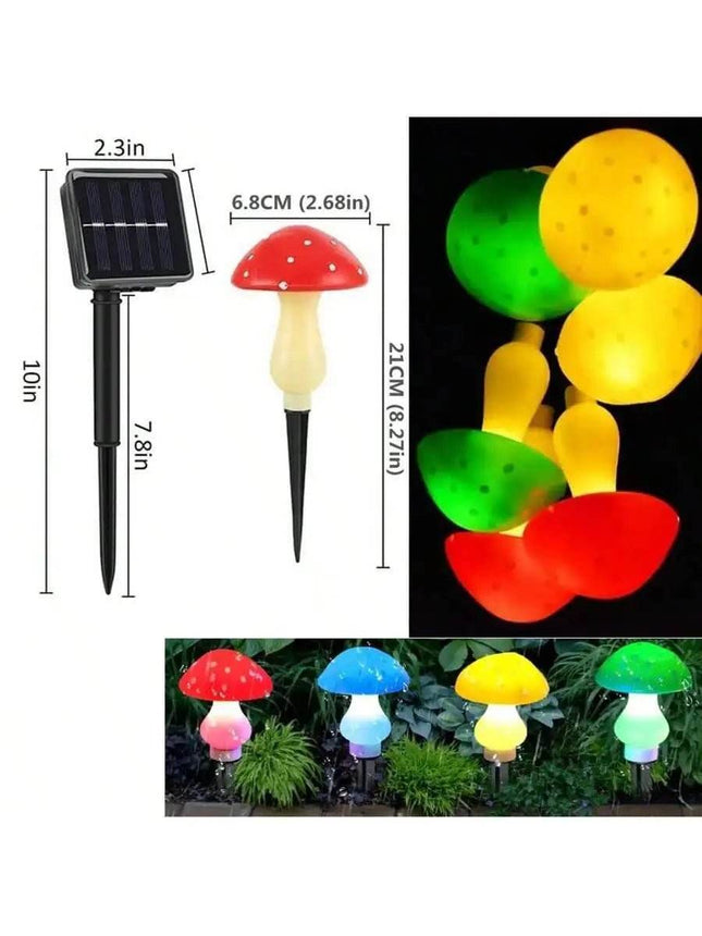 Solar Mushroom String Outdoor LED Landscape Light - LED Landscape Light - Warm like home - Mad Fly Essentials