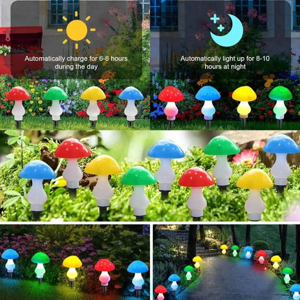 Solar Mushroom String Outdoor LED Landscape Light - LED Landscape Light - Warm like home - Mad Fly Essentials