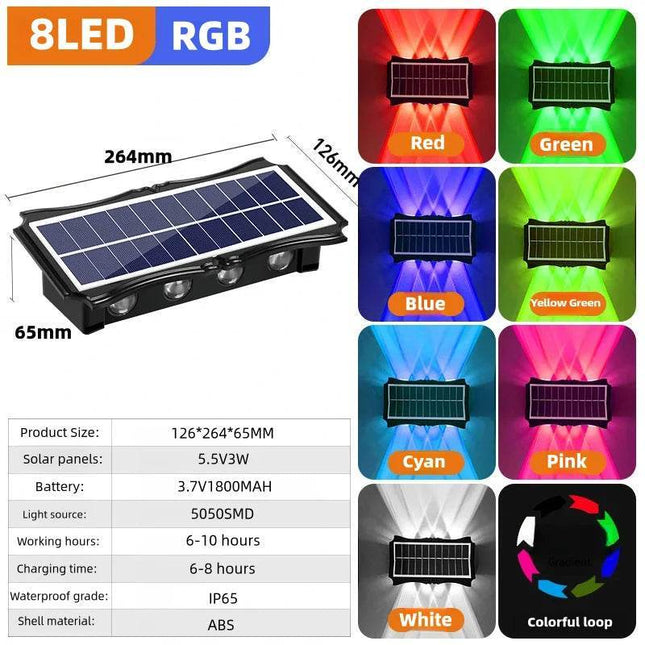 Solar Outdoor Garden LED Wall Sconce - LED Wall Sconce - CLODE - Mad Fly Essentials