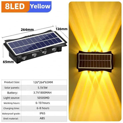 Solar Outdoor Garden LED Wall Sconce - LED Wall Sconce - CLODE - Mad Fly Essentials