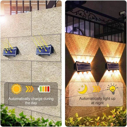 Solar Outdoor Garden LED Wall Sconce - LED Wall Sconce - CLODE - Mad Fly Essentials