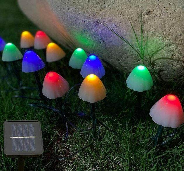 Solar Outdoor Garden Mushroom LED Fairy Light - LED Fairy Light - KIKIELF - Mad Fly Essentials