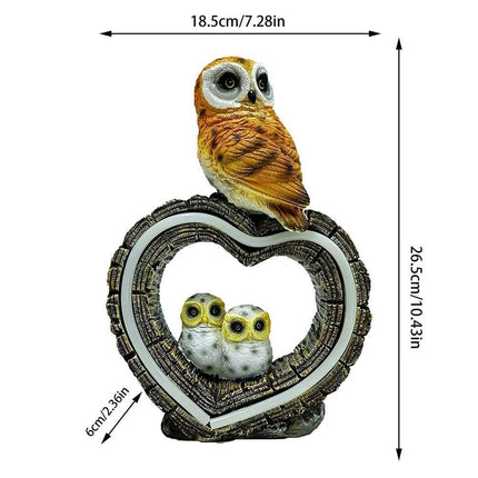 Solar OWL Animal Decor Resin Light Garden Decor - Garden Decor - Mavesan - Mad Fly Essentials
