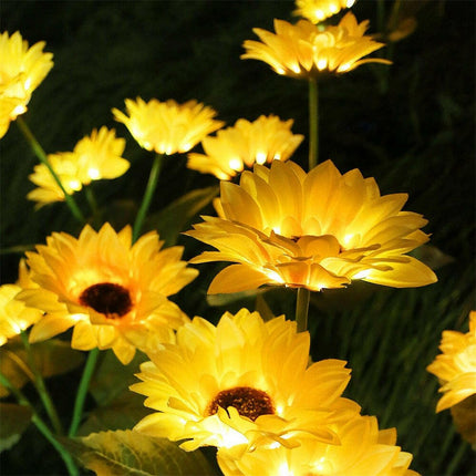 Solar - Powered Sunflower LED Garden Light - LED Garden Light - UMIYEAH - Mad Fly Essentials