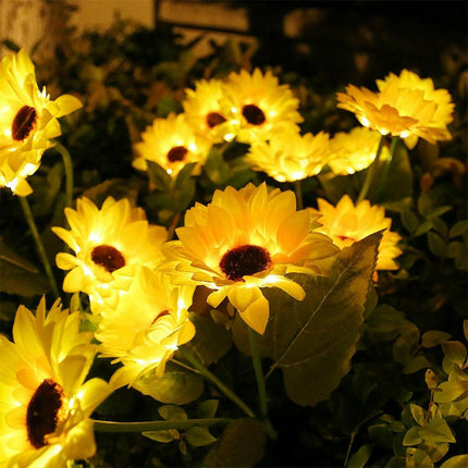 Solar - Powered Sunflower LED Garden Light - LED Garden Light - UMIYEAH - Mad Fly Essentials