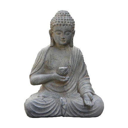 Solar Resin Buddha Sculpture Garden Decor - Garden Decor - Alloet - Mad Fly Essentials