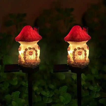 Solar Mushroom House LED Landscape Light – Mad Fly Essentials