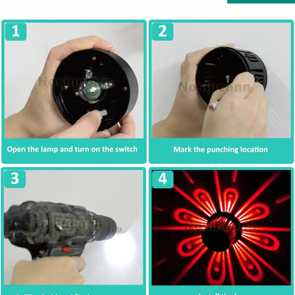 Solar RGBWW Shadow Projector LED Landscape Light - LED Landscape Light - Nosinconn - Mad Fly Essentials