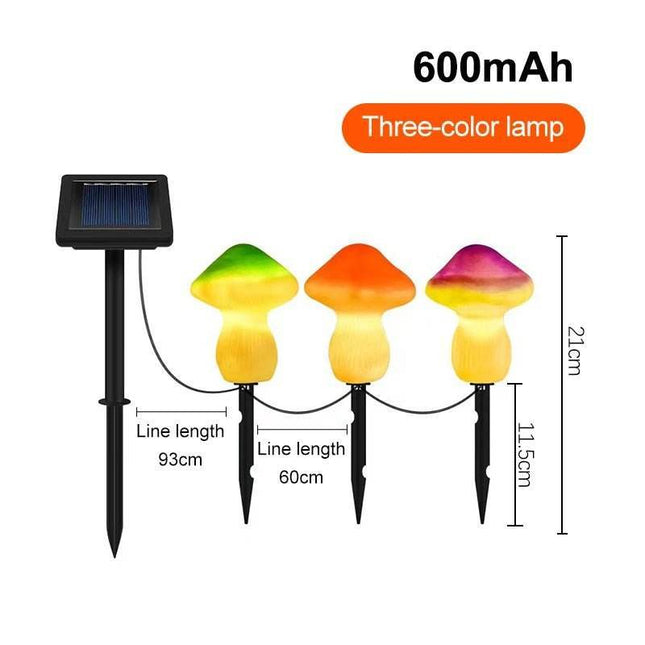 Solar String Mushroom Fairy Lawn Lamp LED Landscape Light - LED Landscape Light - LED FAIRY - Mad Fly Essentials