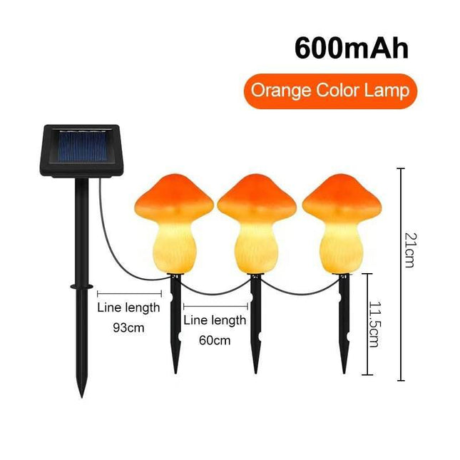 Solar String Mushroom Fairy Lawn Lamp LED Landscape Light - LED Landscape Light - LED FAIRY - Mad Fly Essentials