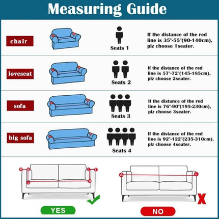 Solid Color Elastic Sofa 1/2/3/4 Seater Slipcover - Slipcover - S - EMIGA - Mad Fly Essentials