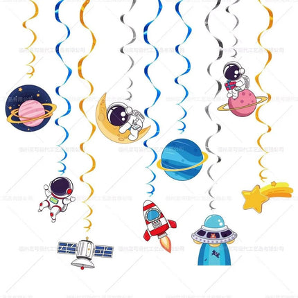 Space Astronaut Tableware Kid Birthday Party Decor Supplies - Mad Fly Essentials