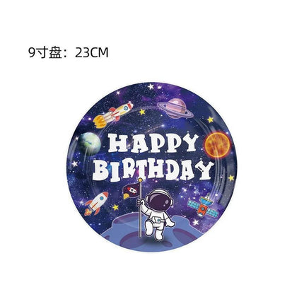 Space Astronaut Tableware Kid Birthday Party Decor Supplies - Mad Fly Essentials