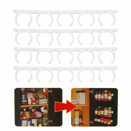 Spice Clips 5 - 20 Jars Wall Organizer Kitchen Essentials - Kitchen Essentials - Kitchen Essentials - Mad Fly Essentials