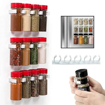 Spice Clips 5 - 20 Jars Wall Organizer Kitchen Essentials - Kitchen Essentials - Kitchen Essentials - Mad Fly Essentials