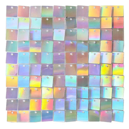 Square Gold Wall Mirror Panel Party Wedding Sequin - Mad Fly Essentials