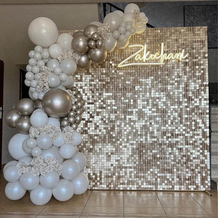 Square Gold Wall Mirror Panel Party Sequin Wedding Decor - Wedding Decor - Party Essentials - Mad Fly Essentials