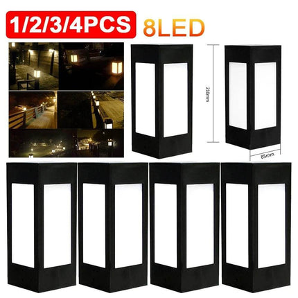 Solar LED Fence Post Light Garden Decor - Mad Fly Essentials